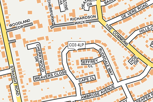 CO3 4LP map - OS OpenMap – Local (Ordnance Survey)