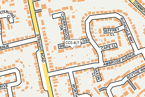 CO3 4LT map - OS OpenMap – Local (Ordnance Survey)