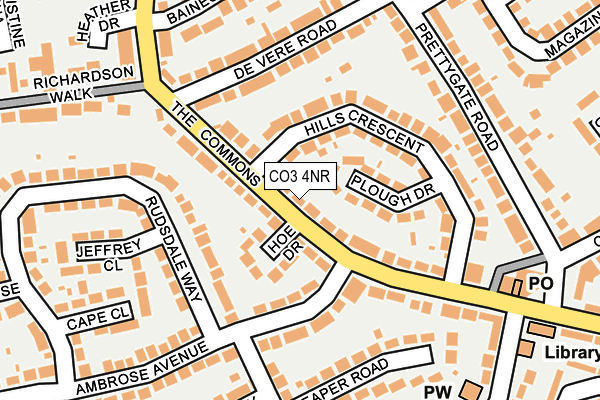 CO3 4NR map - OS OpenMap – Local (Ordnance Survey)