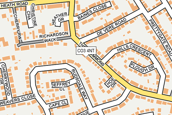 CO3 4NT map - OS OpenMap – Local (Ordnance Survey)