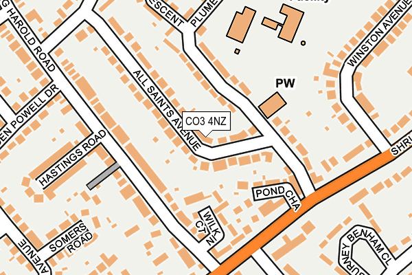 CO3 4NZ map - OS OpenMap – Local (Ordnance Survey)