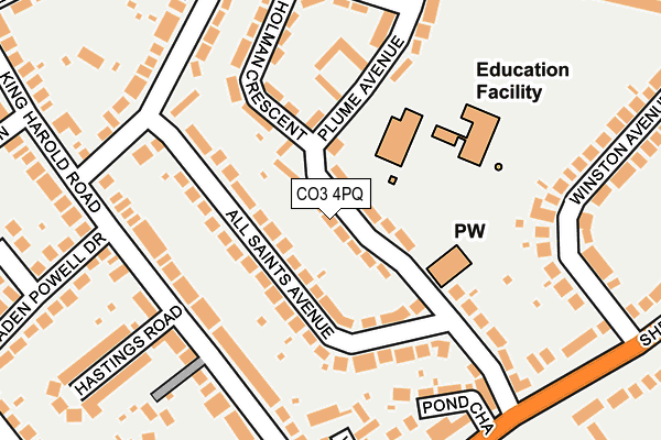 CO3 4PQ map - OS OpenMap – Local (Ordnance Survey)