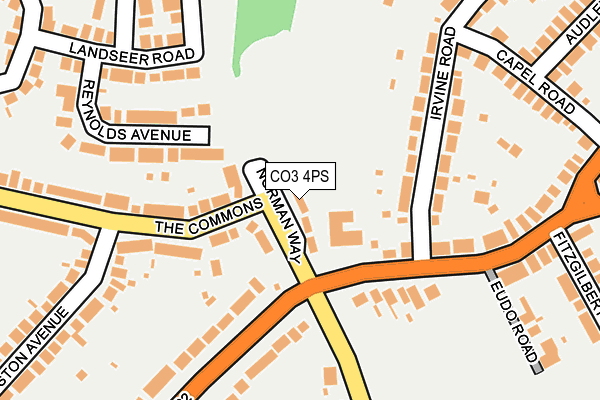 CO3 4PS map - OS OpenMap – Local (Ordnance Survey)