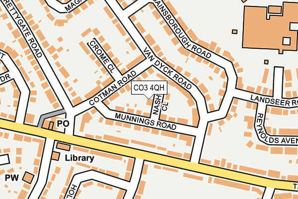 CO3 4QH map - OS OpenMap – Local (Ordnance Survey)