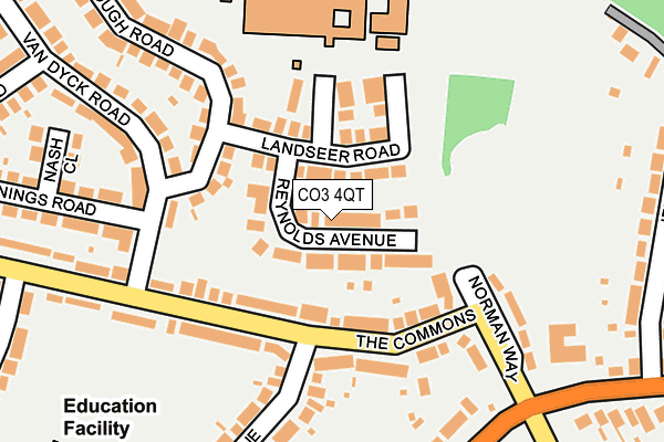 CO3 4QT map - OS OpenMap – Local (Ordnance Survey)