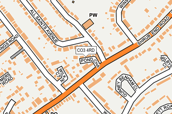 CO3 4RD map - OS OpenMap – Local (Ordnance Survey)