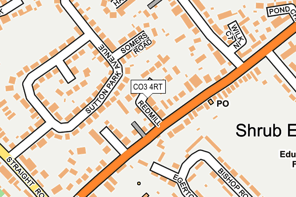 CO3 4RT map - OS OpenMap – Local (Ordnance Survey)