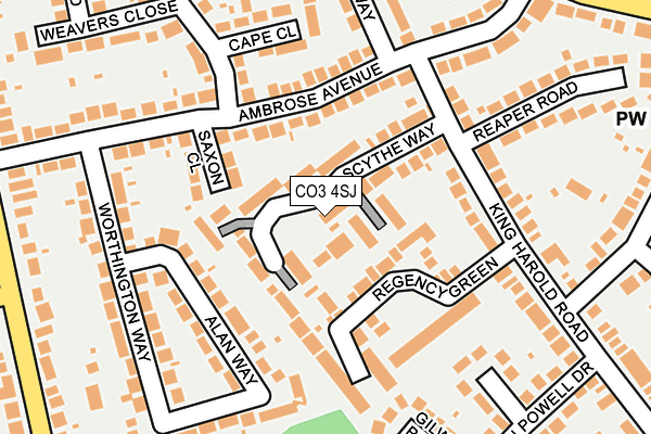 CO3 4SJ map - OS OpenMap – Local (Ordnance Survey)