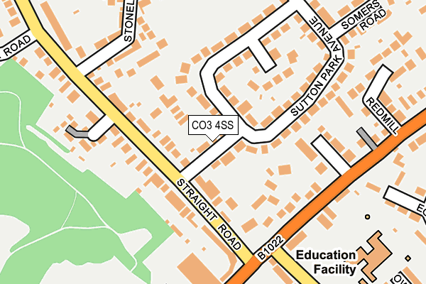CO3 4SS map - OS OpenMap – Local (Ordnance Survey)