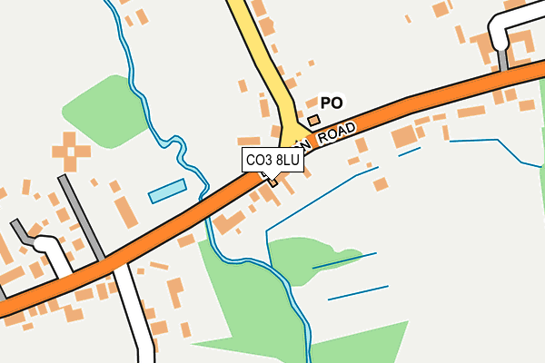 CO3 8LU map - OS OpenMap – Local (Ordnance Survey)