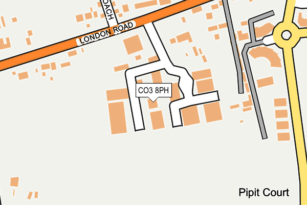 CO3 8PH map - OS OpenMap – Local (Ordnance Survey)