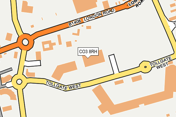 CO3 8RH map - OS OpenMap – Local (Ordnance Survey)