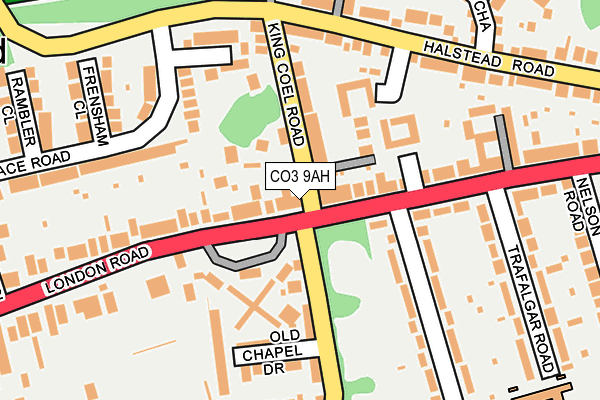 CO3 9AH map - OS OpenMap – Local (Ordnance Survey)