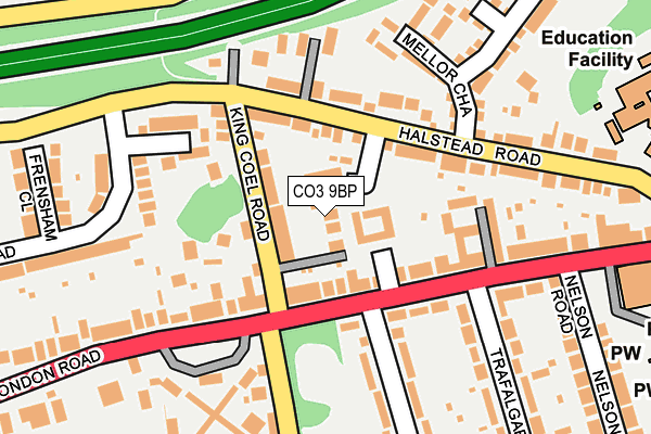 CO3 9BP map - OS OpenMap – Local (Ordnance Survey)