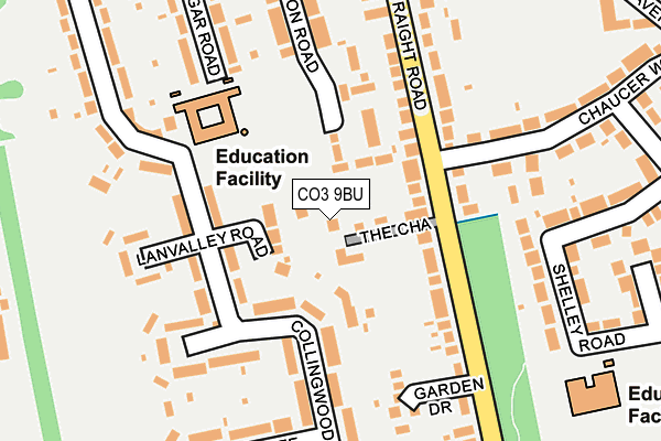 CO3 9BU map - OS OpenMap – Local (Ordnance Survey)