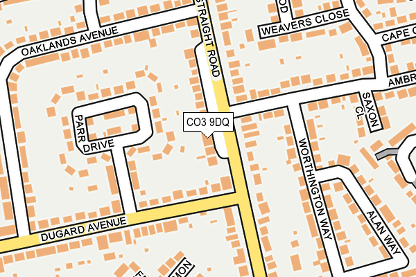 CO3 9DQ map - OS OpenMap – Local (Ordnance Survey)