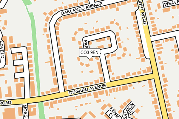 CO3 9EN map - OS OpenMap – Local (Ordnance Survey)