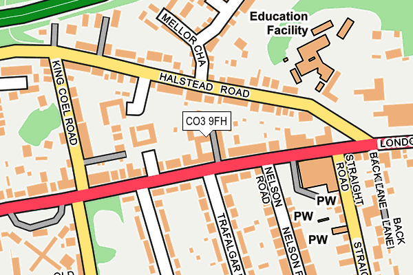 CO3 9FH map - OS OpenMap – Local (Ordnance Survey)