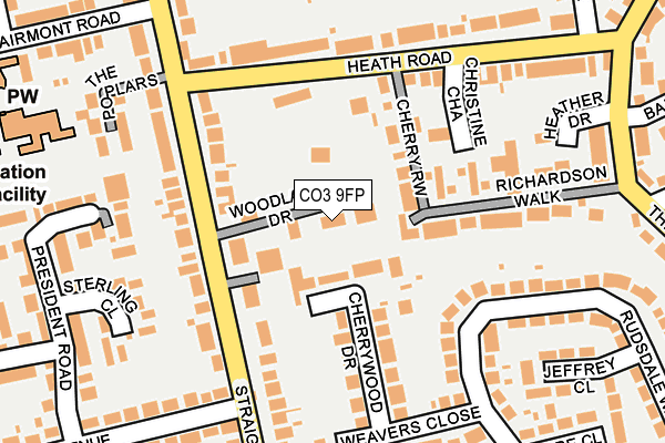 CO3 9FP map - OS OpenMap – Local (Ordnance Survey)