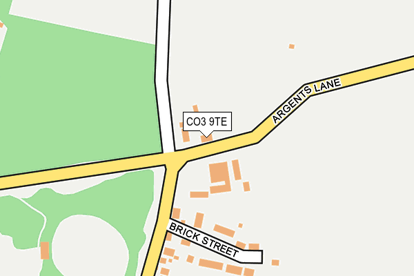 CO3 9TE map - OS OpenMap – Local (Ordnance Survey)