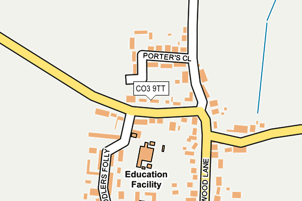 CO3 9TT map - OS OpenMap – Local (Ordnance Survey)