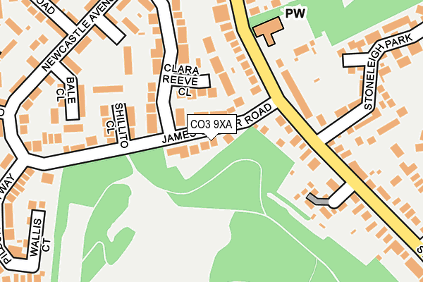 CO3 9XA map - OS OpenMap – Local (Ordnance Survey)