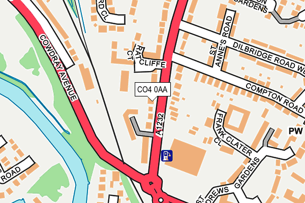 CO4 0AA map - OS OpenMap – Local (Ordnance Survey)