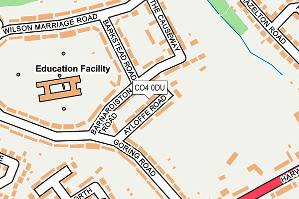 CO4 0DU map - OS OpenMap – Local (Ordnance Survey)