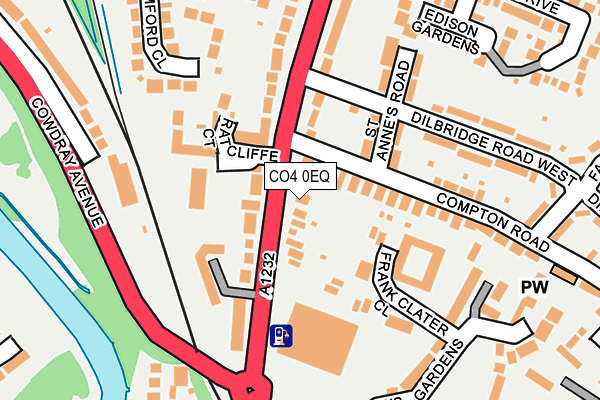 CO4 0EQ map - OS OpenMap – Local (Ordnance Survey)