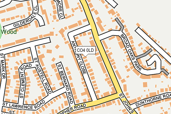 CO4 0LD map - OS OpenMap – Local (Ordnance Survey)