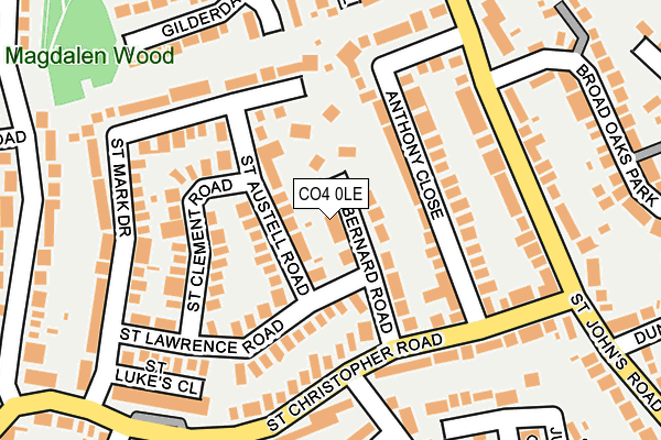 CO4 0LE map - OS OpenMap – Local (Ordnance Survey)
