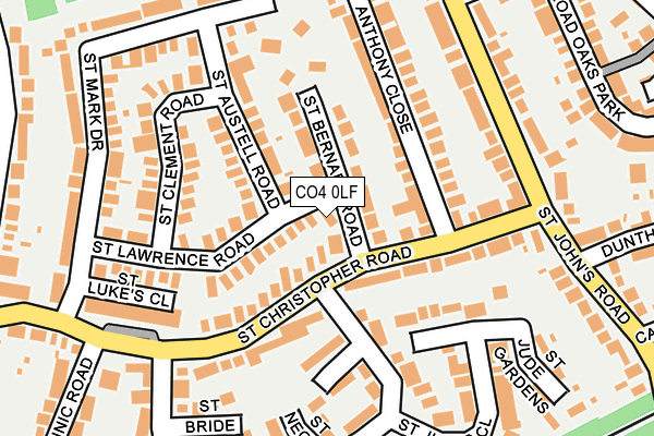 CO4 0LF map - OS OpenMap – Local (Ordnance Survey)