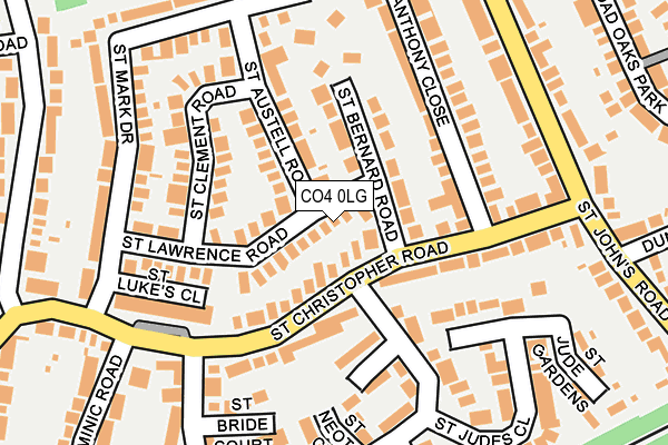 CO4 0LG map - OS OpenMap – Local (Ordnance Survey)