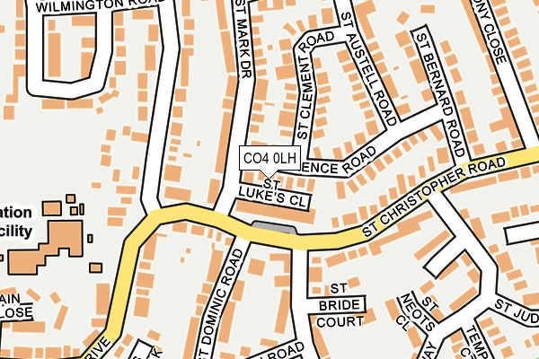 CO4 0LH map - OS OpenMap – Local (Ordnance Survey)