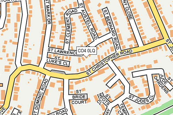 CO4 0LQ map - OS OpenMap – Local (Ordnance Survey)