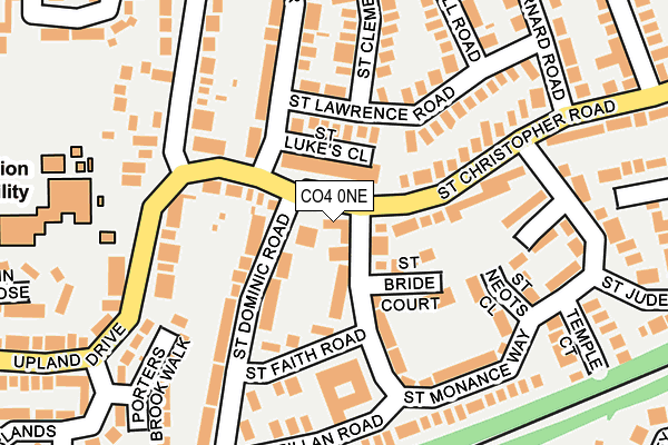 CO4 0NE map - OS OpenMap – Local (Ordnance Survey)