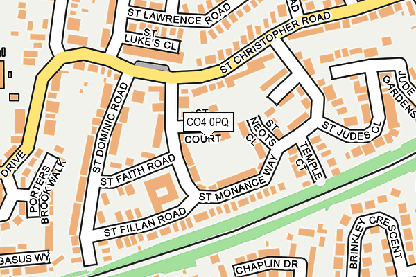 CO4 0PQ map - OS OpenMap – Local (Ordnance Survey)