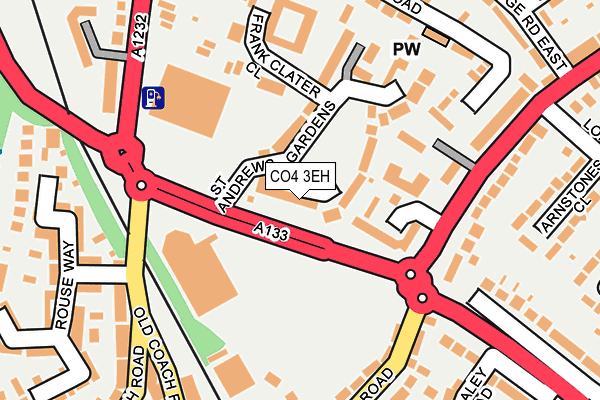 CO4 3EH map - OS OpenMap – Local (Ordnance Survey)