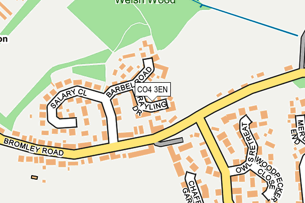 CO4 3EN map - OS OpenMap – Local (Ordnance Survey)