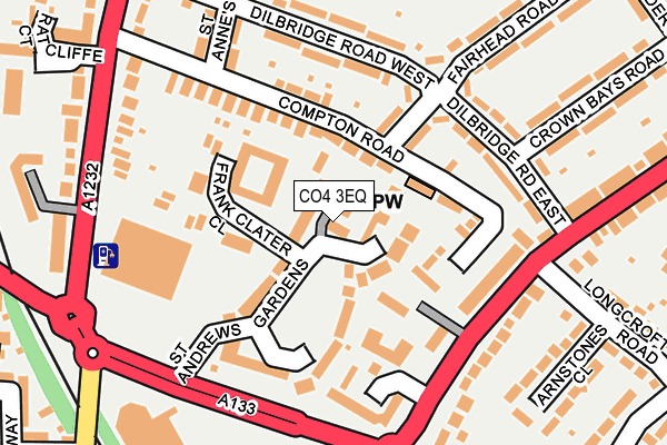 CO4 3EQ map - OS OpenMap – Local (Ordnance Survey)