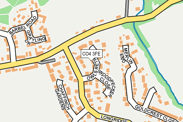 CO4 3FE map - OS OpenMap – Local (Ordnance Survey)