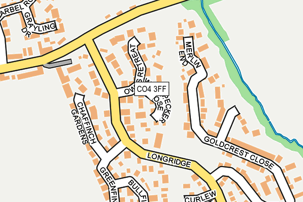 CO4 3FF map - OS OpenMap – Local (Ordnance Survey)
