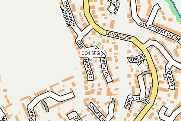 CO4 3FG map - OS OpenMap – Local (Ordnance Survey)