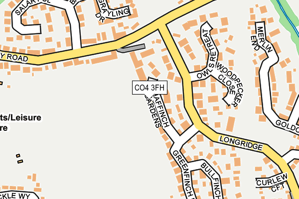 CO4 3FH map - OS OpenMap – Local (Ordnance Survey)