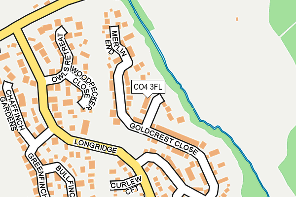 CO4 3FL map - OS OpenMap – Local (Ordnance Survey)