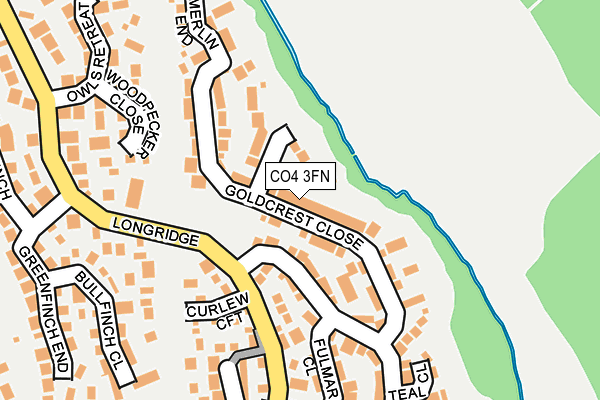 CO4 3FN map - OS OpenMap – Local (Ordnance Survey)