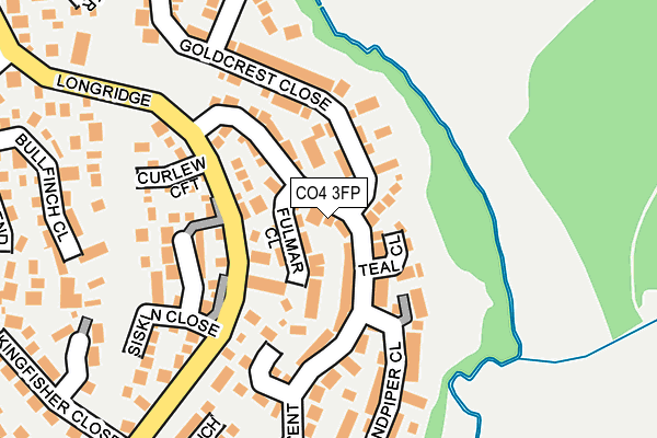 CO4 3FP map - OS OpenMap – Local (Ordnance Survey)