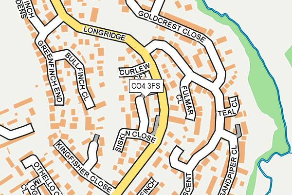 CO4 3FS map - OS OpenMap – Local (Ordnance Survey)