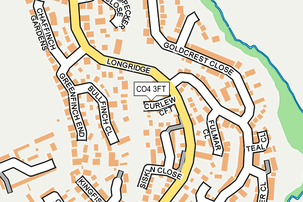 CO4 3FT map - OS OpenMap – Local (Ordnance Survey)