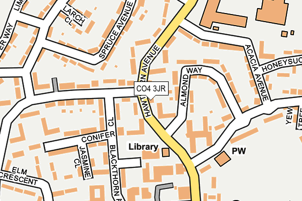 CO4 3JR map - OS OpenMap – Local (Ordnance Survey)